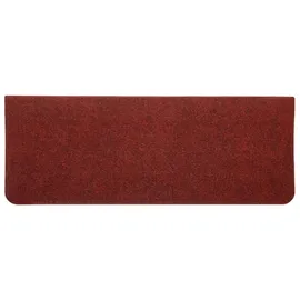 vidaXL Stufenmatten Selbstklebend 15 Stk. 65x24,5x3,5 cm Rot
