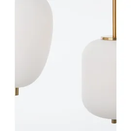 Nova Luce Lato 3-flg. E14 40 cm gold, opal