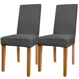 HOTUT Stuhlhussen,2 Stück Hohen Zurück Stuhlhussen,Stretch Stuhlbezug, Abnehmbarer Waschbarer Stühle Schutz für Haus, Küche, Hotel, Bankett, Hochzeit, Restaurant, Party