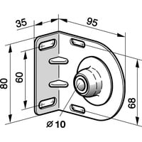 SOMFY Flanschgegenlager 9410635