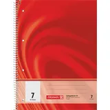 Brunnen Collegeblock Vivendi A4, Lineatur 7, 40 Blatt, rot