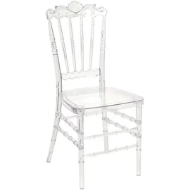 Beliani Esszimmerstuhl 2er Set MENDON Transparent