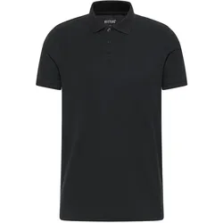Poloshirt MUSTANG "Poloshirt Style Palco", Herren, Gr. S, schwarz, Obermaterial: 100% Baumwolle CO(Bio)., Shirts