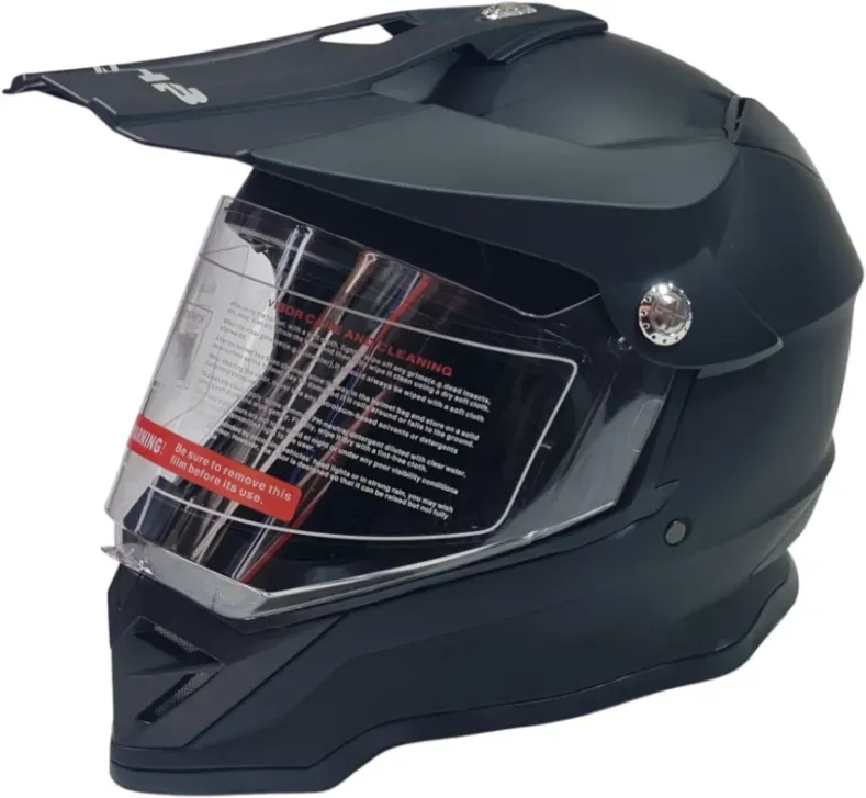 Crosshelm für Motorrad, schwarz, matt, Größe L No063.