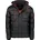 Citernier Men s Quilted Winter Jacket with Hood Schwarz
