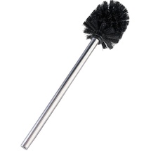 Wenko Ersatz-WC-Bürste mit Edelstahlstiel schwarz