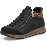 Rieker Damen Klassische Stiefel N1457, Frauen Stiefel, lose Einlage,Winterstiefel,Winterschuhe,uebergangsstiefel,schwarz (00),40 EU / 6.5 UK - 40 EU Weit