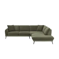 medium Ecksofa  Romance ¦ grün ¦ Maße (cm): B: 315 H: 86 T: 253