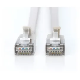 Digitus CAT 6A F-FTP Slim Patchkabel, 0,3 m, Grau