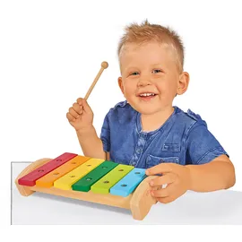 Eichhorn Kinder-Musikinstrument 100005075, Xylophon aus Holz, ab 2 Jahre