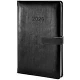 Chronoplan Buchkalender Chronobook Business Edition A5 2026 Schwarz
