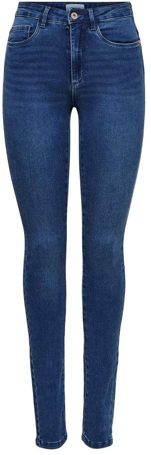 ONLY Damen Onlroyal High Waist Skinny Jeans, Medium Blue Denim, XL 32L EU