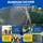 Zero Gravity Outdoor Trampolin 427 cm rund Blau/Gelb