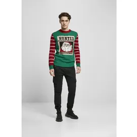 URBAN CLASSICS Wanted Christmas Sweater Grün XL