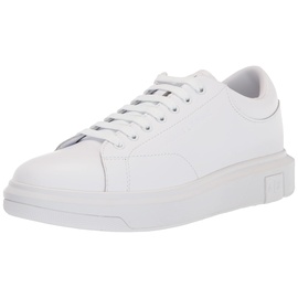 Giorgio Armani Armani Exchange Herren Men's, Basic, Back Extended Logo, Optic White Sneaker, OP.White, 43 EU