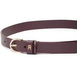 Tommy Hilfiger Damengürtel Leder 2,5 cm breit Rot 135
