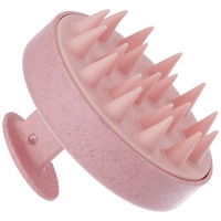 ZMCLG Silikon Kopfhaut Massagebürste, Shampoo Bürste für Peeling und Kopfmassage,Kopfmassage Bürste [Nass & Trocken],Kopfhaut Massagebürste, Pink