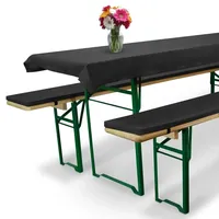 Beautissu Bierbankauflage 70 x 220 cm grau 3-tlg.