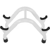 BESPORTBLE Hantelständer Kettlebellständer Langhantelhalter Handgewichte Stehen Hantel Ständer Fitness-accessoire Hantel Lagerregal Sport-hantelhalter Hantelhalterung Fitnessbedarf Eisen Weiß