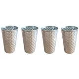 Buri Trinkbecher 0,5 l Silber 4 St.