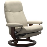 Stressless Relaxsessel STRESSLESS Garda Sessel Gr. Leder BATICK, PowerTM Leg & Back-ohne Akku-Classic Base Braun, B/H/T: 85 cm x 100 cm x 77 cm, beige (cream batick) Lesesessel und Relaxsessel