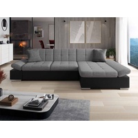 MIRJAN24 Ecksofa Montana Sale, mit Regulierbare Armlehnen Design Eckcouch, L-Form grau