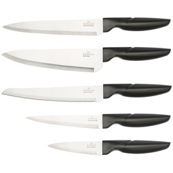 Özberk Steakmesser Retro (6 Stück), 6-teiliges Messerset, Fleischermesser schwarz