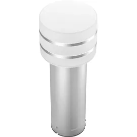 Philips Sockelleuchte Aluminium 40,0 cm inkl. E27 LED-Lampe silber