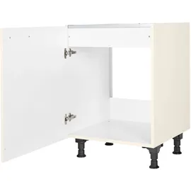 Nobilia Spülenschrank Touch 60 x 58,3 x 87 cm Weiß