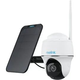 Reolink 4MP 355°/140° PTZ Solar/Akku-Überwachungskamera Outdoor mit 2,4/5GHz WiFi, Personen-/Fahrzeugerkennung, PIR-Sensor, 2-Wege-Audio, Argus PT
