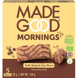 MadeGood Mornings Haferriegel Chocolate Chip bio (5St)