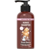 Jack & the Tub Hundeshampoo Fresh Berry 500ml – Shampoo für Hunde mit Conditioner und frischem Beeren Duft