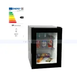 Minibar Simex Black Line schwarz 40 L mit Glastür Minikühlschrank, kaum Geräusche, geringer Stromverbrauch