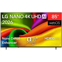 LG 85NU850B6LA 85" NANO 4K UHD AI Smart TV NU85
