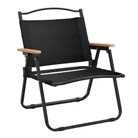 vidaXL Campingstuhl 2er Set Schwarz