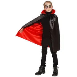 Vampirgraf-Umhang mit Kragen für Kinder - 140