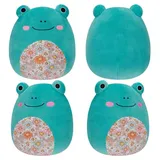 Squishmallows Robert der Frosch mit geblümtem Bauch 19 cm, offizielles Jazwares Plüsch, superweiches Kuscheltier