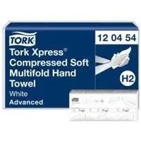 TORK Xpress Multifold Handtuchpapier, 212 x 320 mm, W-Falz System: H2, Qualität: Advanced, Tissue, Dekor, Haushaltspapier, Weiss