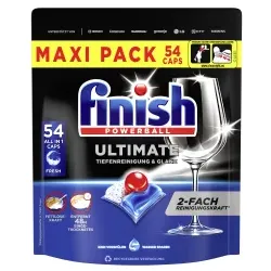 Finish Ultimate All in 1 Caps, 2-fach-Reinigungskraft, Maxi Pack 3283117 , 54 Cabs - Packung, Fresh