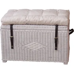 Bankauflage, beige (creme), B:45cm, Baumwolle, HOFMANN LIVING AND MORE, Polsterauflagen