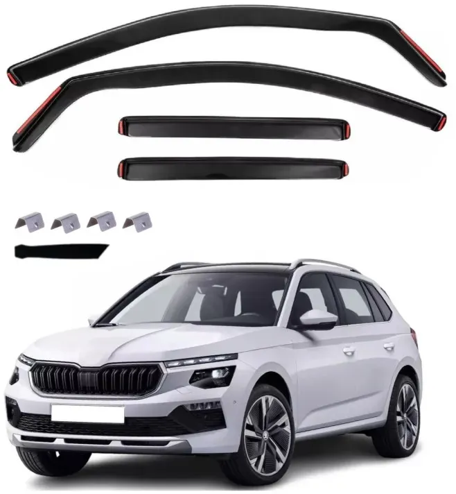 Komplettset mit 4 Windabweisern für SKODA KAMIQ Facelift – ab 2023