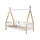 58 aufm Kessel Karyn 1 Zeltbett 206x96x185 Weiß/natur
