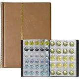 Dzmuero Münzalbum Münzen Sammelalbum Gedenkmünzen Album 10 Seiten für 250 Münzen