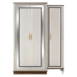 aea Komplette Jugenbett Kindermöbel Kinderbett Weiß Holz Set 4tlg Modern - Weiß