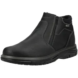Stiefelette IMAC "Imac Stiefelette Nubukleder", Herren, Gr. 44, schwarz, Nubukleder, casual, Schuhe
