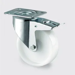 Polyamidrad TENTE, drehbar mit Bremse, 200 mm, Rollenlager