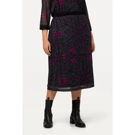 Ulla Popken Maxirock Damen Schwarz 54/56