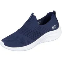 SKECHERS Damen Ultra Flex 3.0 Classy Charm Sneaker, Navy Knit/Trim, 36 EU