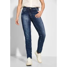 Cecil Damen, Style Scarlett 1-knopf 59 Jeans, Casual Fit, Mid Blue wash), 31W / 30L EU - 31W / 30L