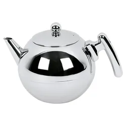 BREDEMEIJER Teekanne Bella Ronde 1,2 Liter chrom mit flachem Boden